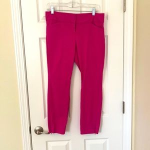 The Limited Exact Stretch hot pink ankle pants